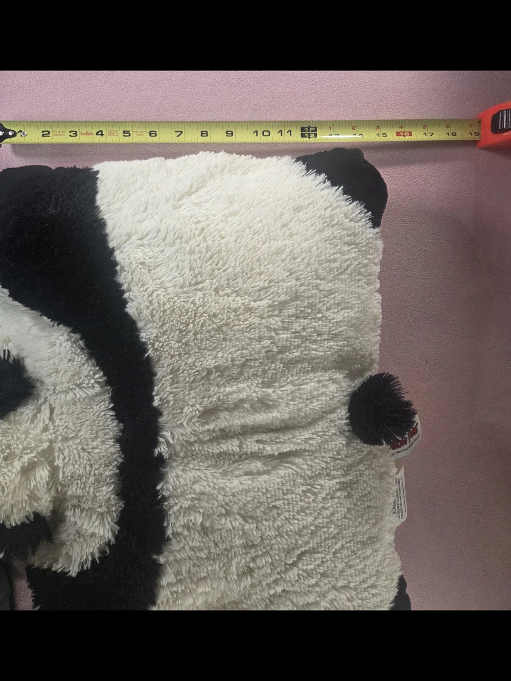 Pillow Pet Plush Panda - White & Black Cuddler